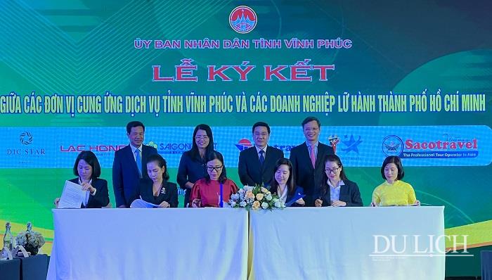 Ký kết hợp tác giữa các doanh nghiệp du lịch Vĩnh Phúc với doanh nghiệp TP. Hồ Chí Minh